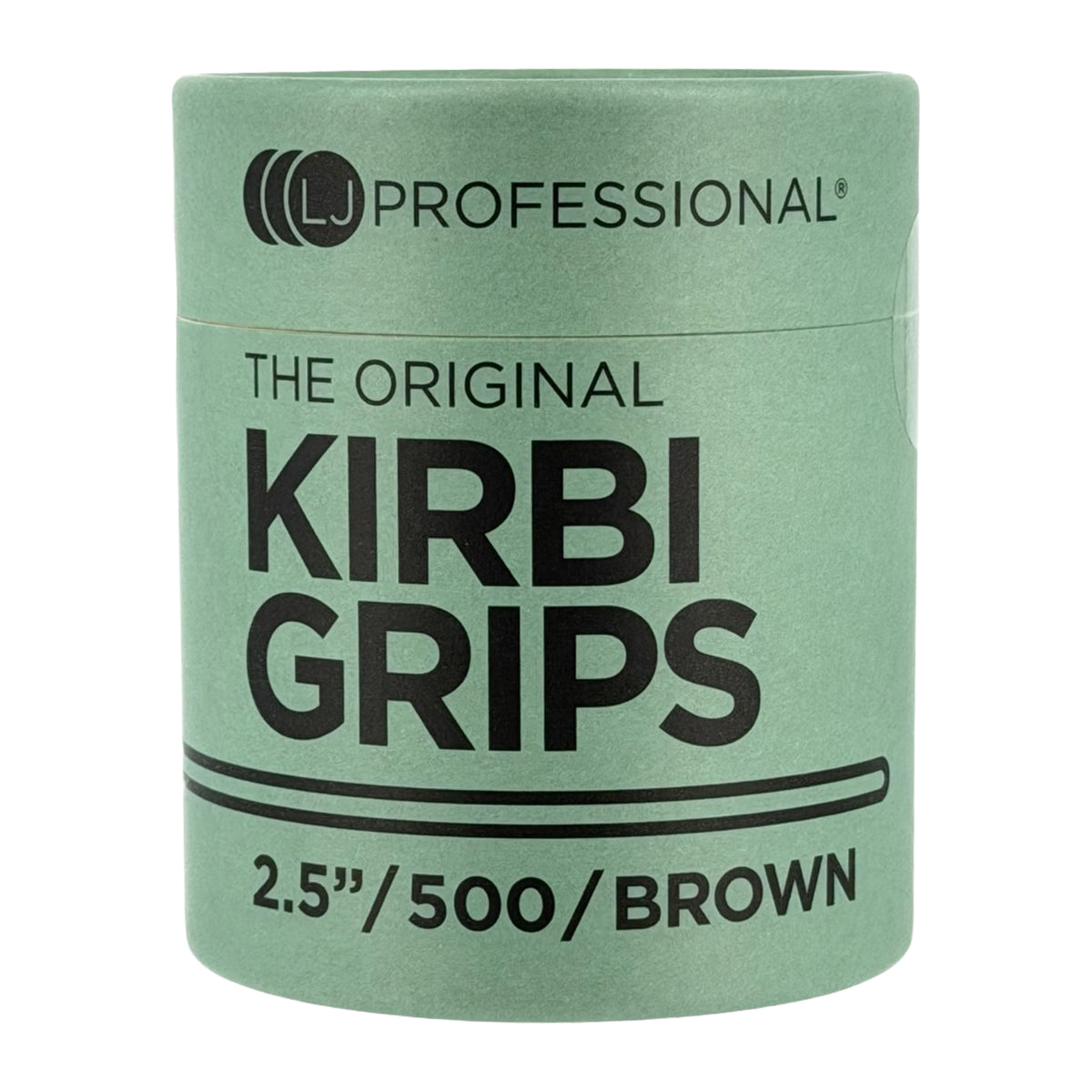 LJ Professional - 2.5" Waved Kirbi Grips - Brown (500pcs)