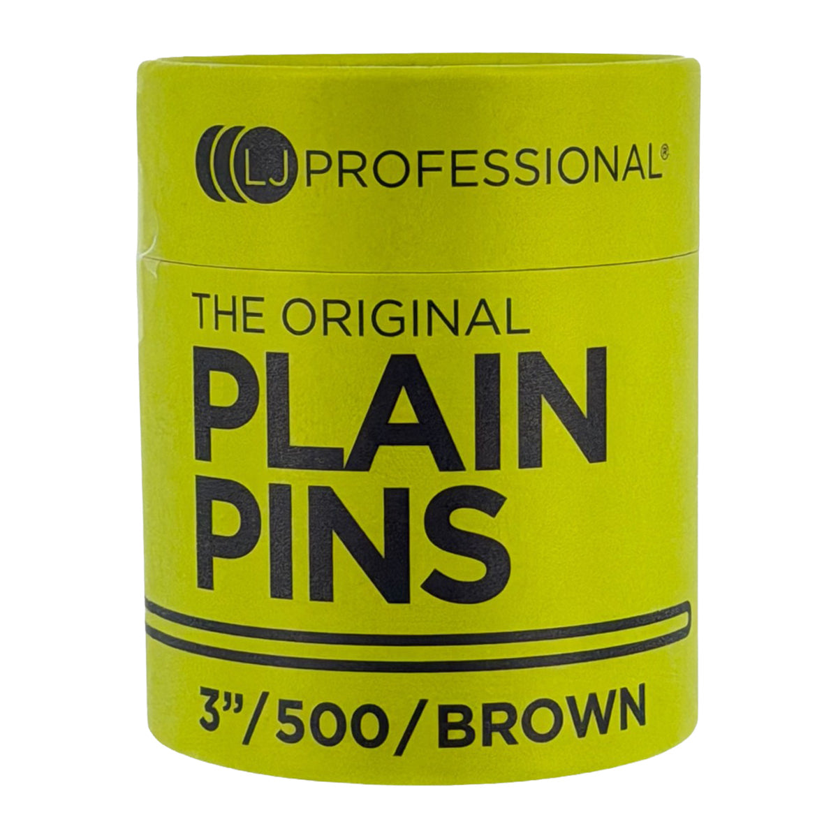 LJ Professional - 3" Plain Pins - Brown (500pcs)