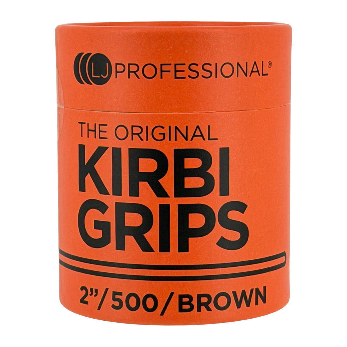 LJ Professional - 2" Waved Kirbi Grips - Brown (500pcs)