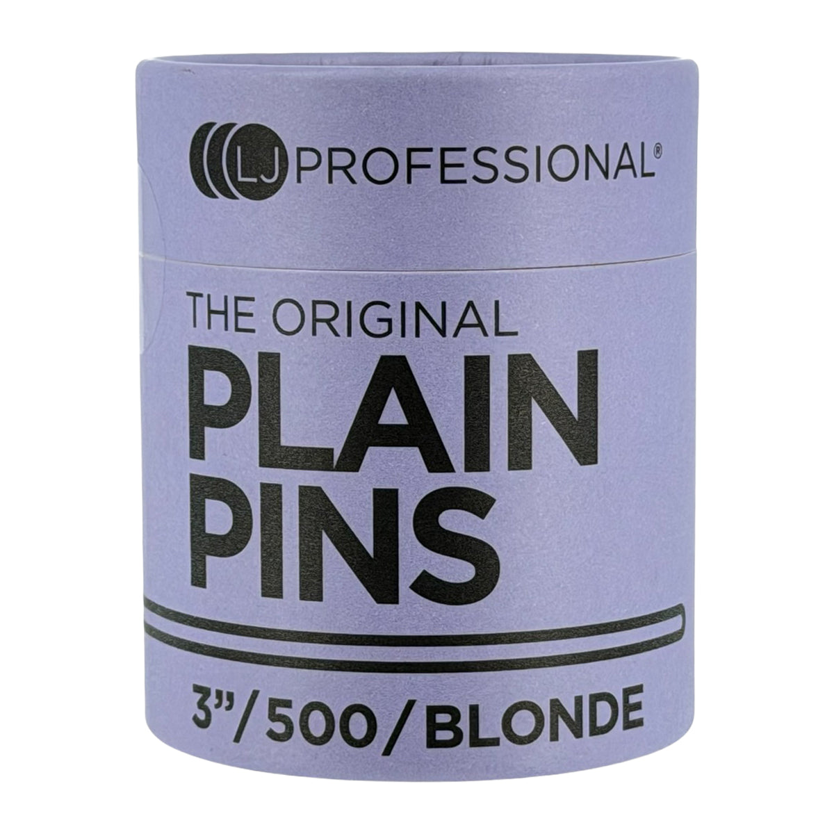 LJ Professional - 3" Plain Pins - Blonde (500pcs)