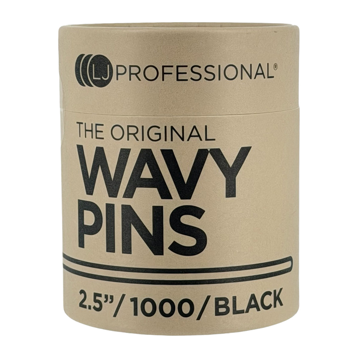 LJ Professional - 2.5" Wavy Pins - Black (1000pcs)