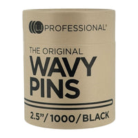 LJ Professional - 2.5" Wavy Pins - Black (1000pcs)
