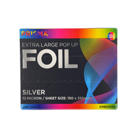 Prisma PopUp Embossed Foil Extra Large Silver (120mm x 273mm) (250pcs)